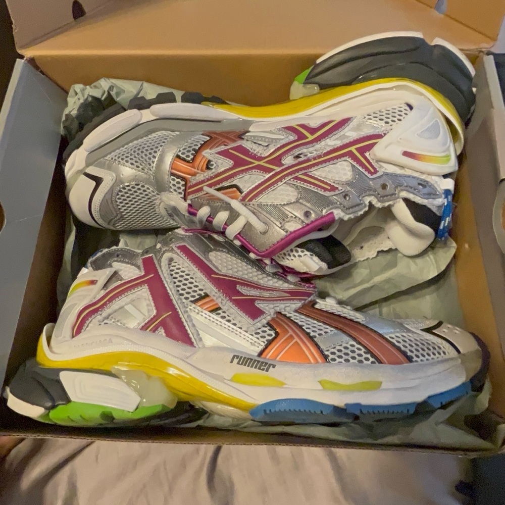 Balenciaga runners multi coler